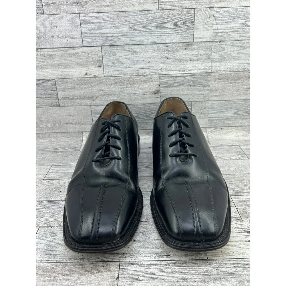 Stacy Adams Mens Black‎ Leather Lace Up Oxford Dress Shoes Size 10M